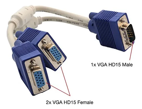 Cable Connectland Syba Cl-cab32001 De 1 Cable Vga A 2 Vga