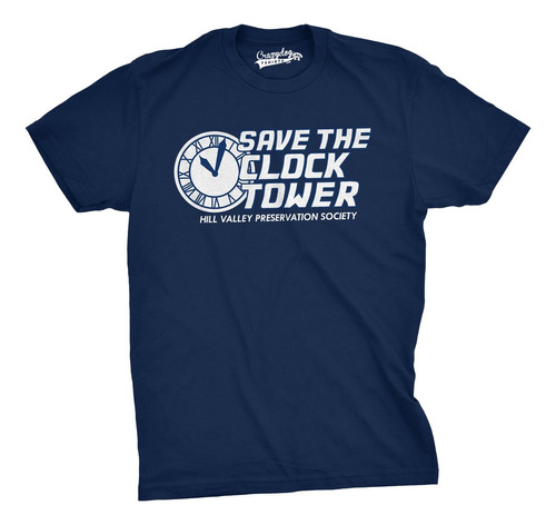 Save The Clock Tower Camiseta Divertida Con Gráfico Vintage 