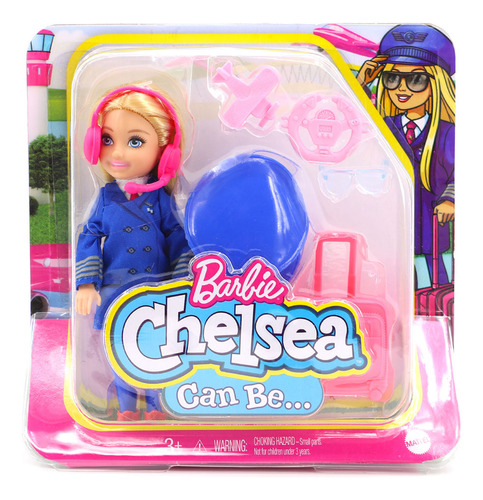 Juego De Muñecas Piloto Barbie Chelsea 