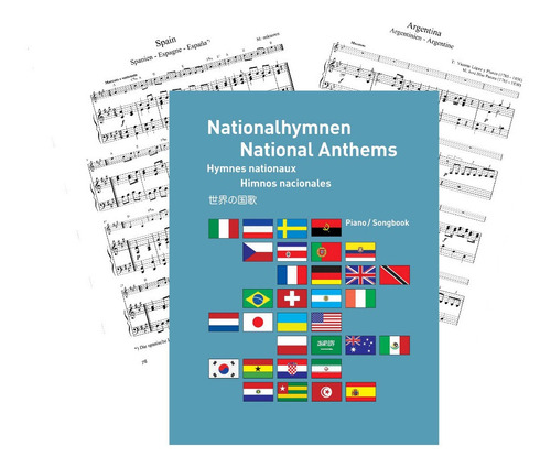 Partitura Piano Pvg 50 Himnos Nacionales 2020 Digital