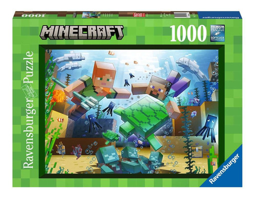 Rompecabezas Minecraft Mosaic 1000 Piezas Ravensburger