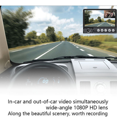 Cámara De Vigilancia Para Coche Hd 1080p Con Visión Nocturna