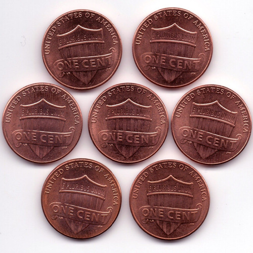 2014 2017 2018 2020 (7) One Cent Penny Escudo 1c Unc Lincoln (Usado)