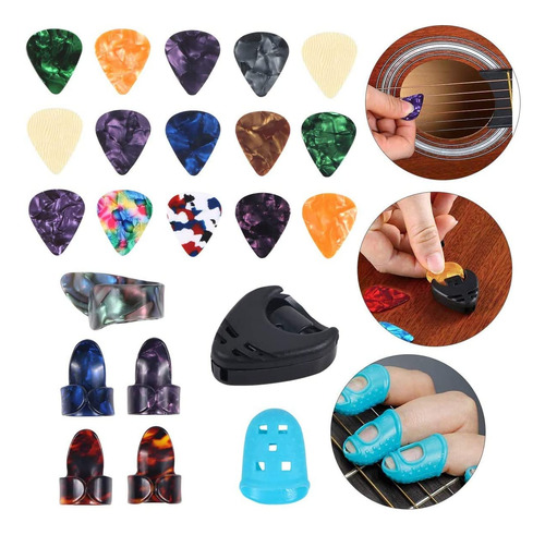 Mihooe Kit De Accesorios De Guitarra Con Afinador De Guitarr