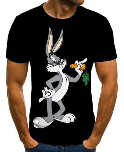 Men Gg Camisetas Con Estampado 3d De Bugs Bunny