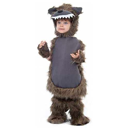 Disfraz De Lobo Peludo Niños Halloween, Conjunto De Di...