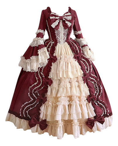 Vestido De Corte Gótico Para Mujer, Talla , Vintage,