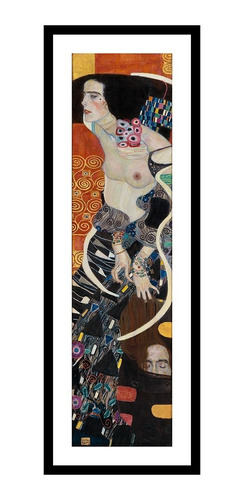 Cuadro Judith Ii Klimt 42x120 Marco Vidrio Calidad Mycarte