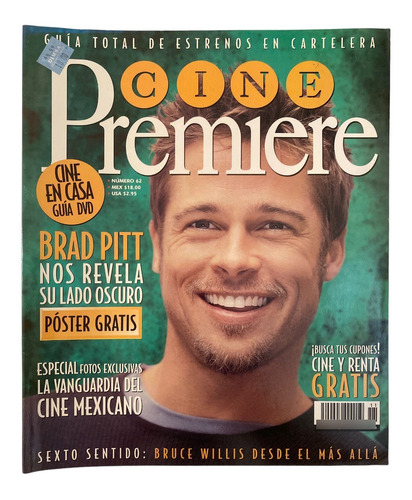 Revista Cine Premiere #62 Brad Pitt Bruce Willis Nov 1999