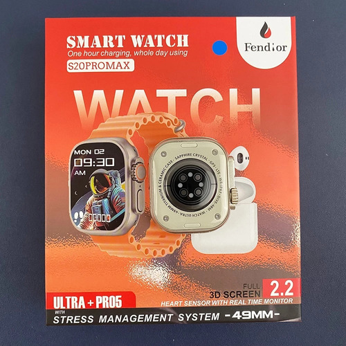 S20 Pro Max Smartwatch Gris Mesh Azul Gris (Reacondicionado)