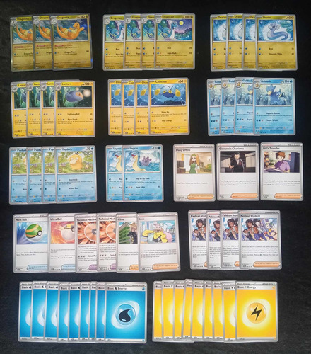 Pokemon Tcg Deck Mazo Dragonite Lanturn Golduck - Nova009