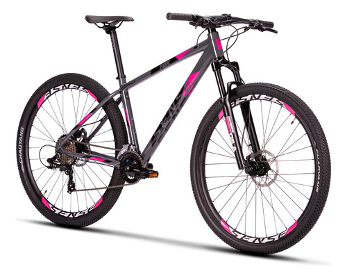 Bike Mtb Aro 29 17' Freio A Disco Fun Comp 2023 Grafit/rosa