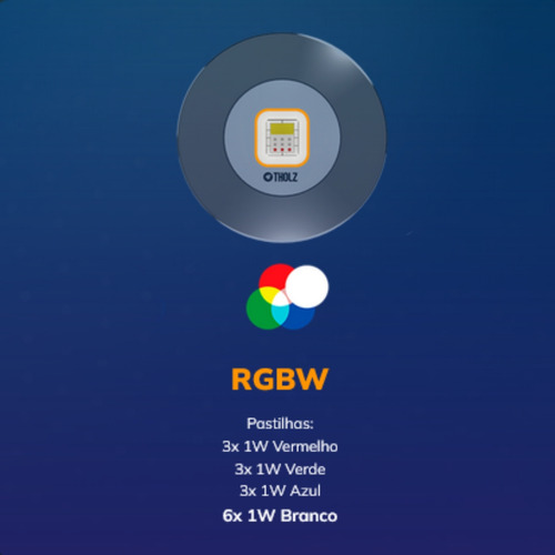 Led Slim Rgbw 15w Inox 316l Piscina Smartpool Fonte 2a Tholz