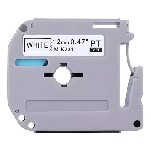 Kit 3 Fitas Plásticas Para Rotulador Brother P-touch M-k231 Cor 12 Mm