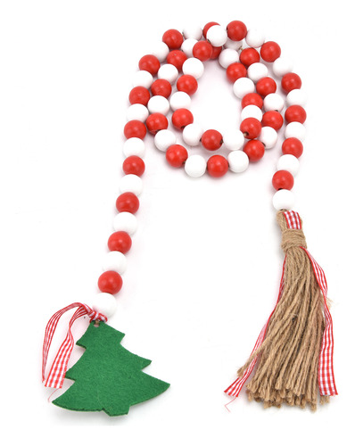 Guirnalda De Madera Con Borla Para Árbol De Navidad, Madera