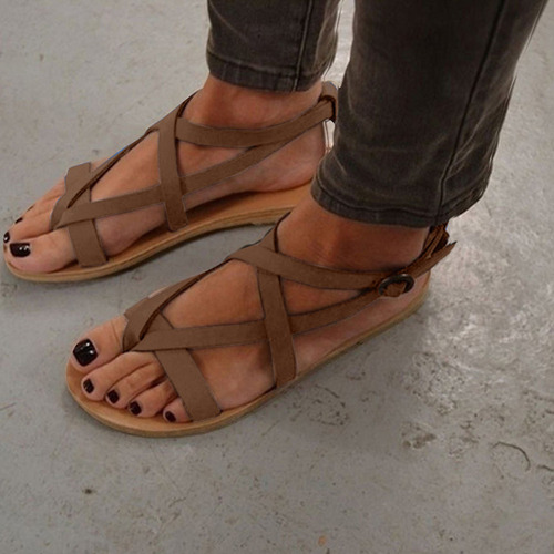 Chancletas De Playa Con Correa Plana For Mujer, Pantuflas R