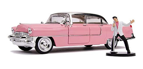 Muñeco De Elvis Presley Y Cadillac Fleetwood W Color Rosa