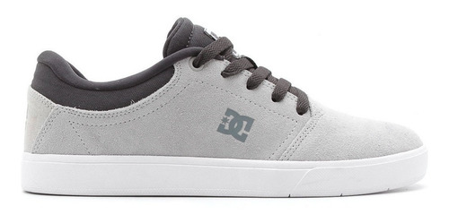 Tênis Dc Couro Masculino Crisis La Cinza Skate Frete Grátis