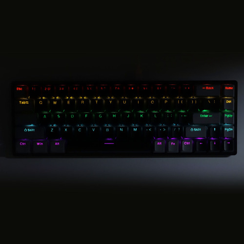 Teclado Mecánico Cableado 60% Rgb Azul 68 Teclas Gaming Para
