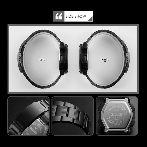 Reloj Deportivo Impermeable Para Hombres Con Doble Display /