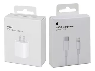 Cargador 18w Apple C + Cable, Carga Rapida, iPad, iPhone