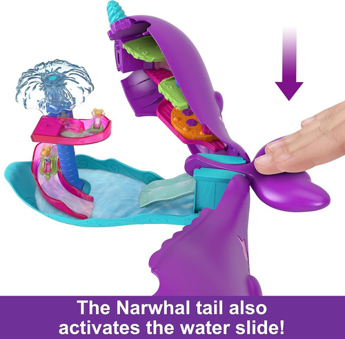 Polly Pocket Set De Juego Narval Mágico Bahía Mágica