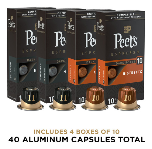 Cápsulas De Espresso Tostado Oscuro Compatibles Nespresso 40