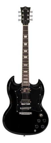 Guitarra elétrica Michael SG GM850N de  tília black com diapasão de ébano