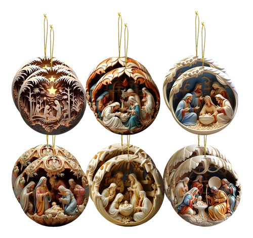 Adornos De Natividad Adornos De Navidad Religiosos 12 Adorno