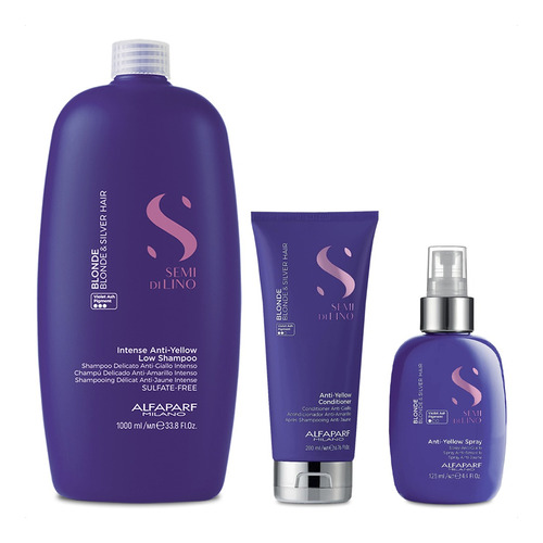 Alfaparf Kit Grande Blonde Shampoo + Acondicionador + Spray