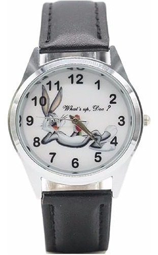 Bugs Cartoon Bunny Character Reloj De Ra Con Correa De Cuero