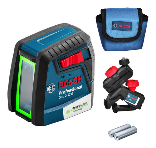 Nível A Laser Verde Gll2-12g Bosch 2 Linhas 12 Metros