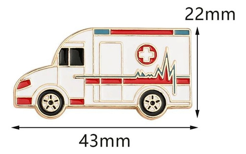 Pin De Solapa, Insignia, Ambulancia, Prendedor, Ropa,