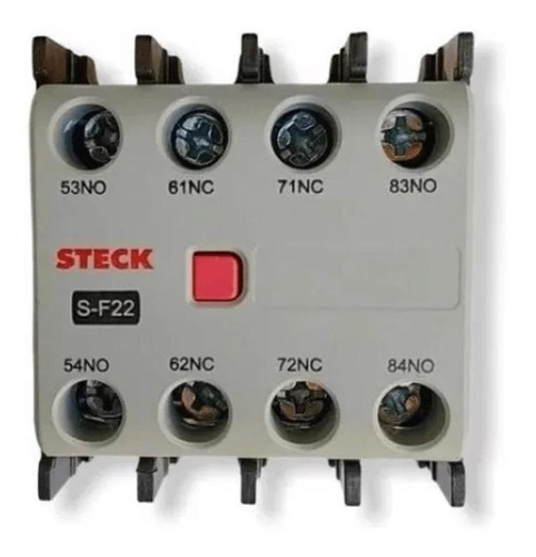 2 Pç Bloco De Contado Auxiliar Frontal 2na + 2nf Sf2 Steck 110V/220V