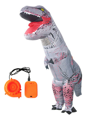 Disfraz Inflable De Dinosaurio Para Halloween, Color Gris L