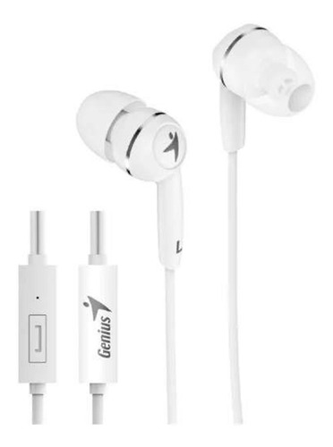 Auriculares Genius Hs-m300 Con Microfono Blanco