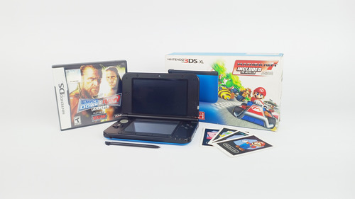 Nintendo 3ds Xl Azul + 2 Jogos Originais