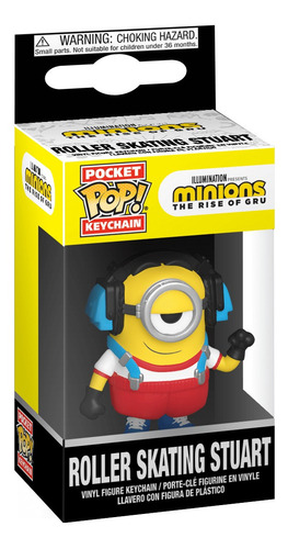 Imagen 3 de 4 de Llavero Funko Pop: Minions Nace Un Villano - Stuart Patines