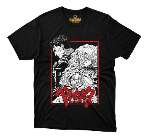 Playera Berserk Poster Guts Anime Guerrero Negro 