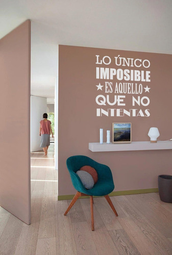 Vinilos Decorativos Para Pared Motivacion Lo Unico Imposible