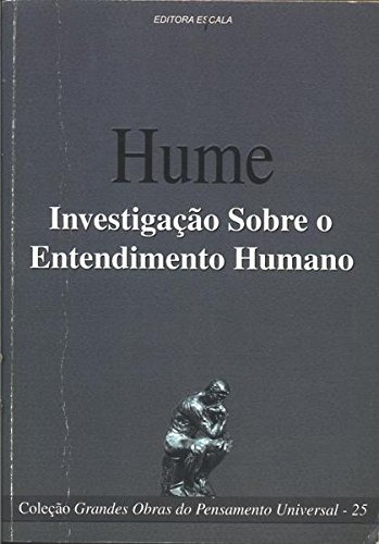 Investigacao Sobre O Entendimento Humano - 25 Ed., De Hume. Editora Nenhuma, Capa Dura Em Português