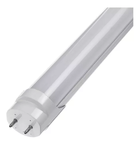 CANALETA CON 1 TUBO LED T8 1.20 MTOS 18W 100-240v LUZ BLANCA VIDRIO –