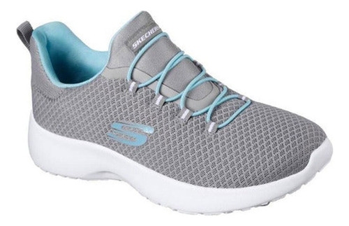 Tenis Running Skechers Dynamight -gris-aguamarina