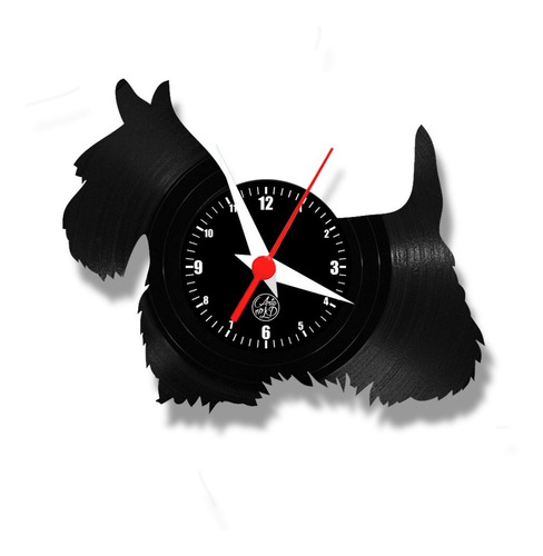 Scottish Terrier Cachorro Pet Relógio Vinil Arte No Lp