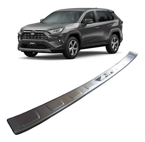 Aplique Para Porta-malas Rear Bumper Em Aço Inox Rav-4