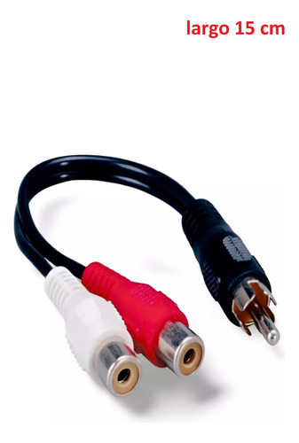 1 Rca Macho A 2 Rca Hembra Divisor De Audio Estéreo #51