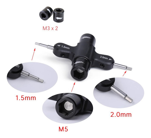 Tornillo M3 M5, 1.5, 2.0 Mm, Destornillador Hexagonal Quick