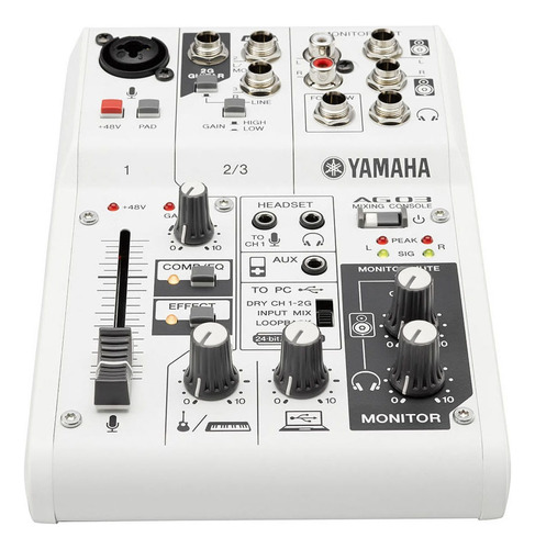 Mesa De Som 03 Canais Yamaha Ag03