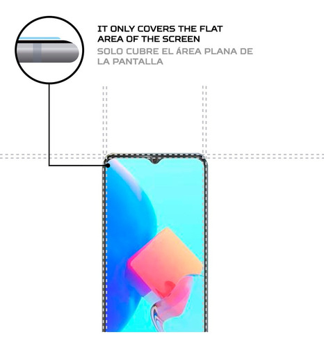 Imagen 4 de 6 de Protector De Pantalla Antishock Tecno Spark 8p