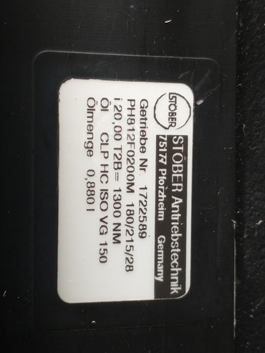 Servo Motor B&r 8msc7l.r0-d250-1+redutor Stober Ph812f0200m (Usado)